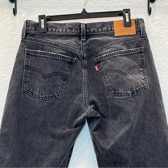 Levi's Premium Middy Straight Jeans in No Service Black size 29 - Picture 5 of 16